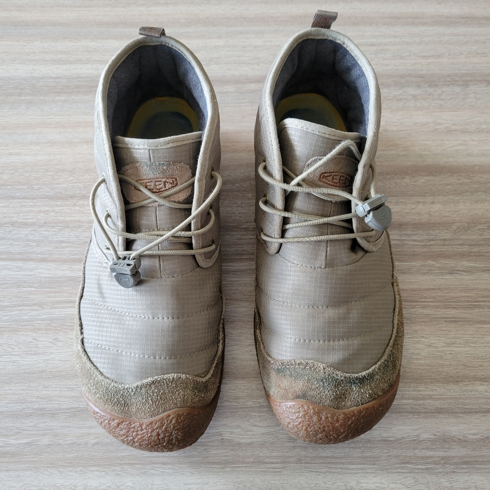 Men’s Keen Howser II Chukka Beige/Tan Boots Shoes Size US 10 Outdoor Rubber Sole